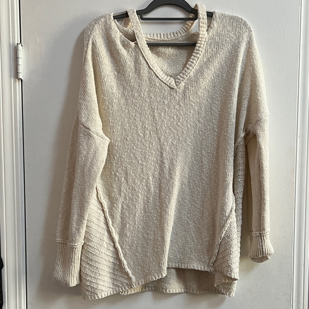 Cozy Cream Knit Sweater 100% cotton